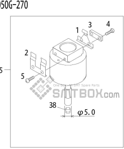 FUJI QP 341E MM 04 Nozzle Part No.ADBPN8204 Rating 050G 270 side a