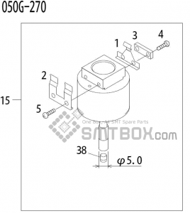 FUJI QP 341E MM 04 Nozzle Part No.ADBPN8204 Rating 050G 270 side a