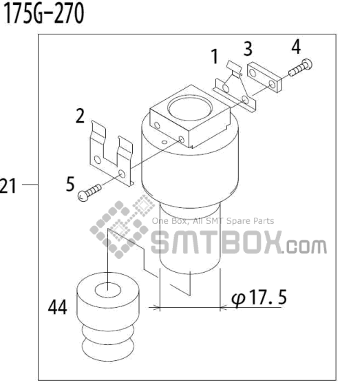 Fuji Qp 341E Mm 04 Nozzle Part NO.ADBPN8234 Rating 175G 270 Side A