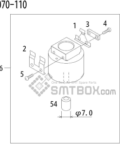 FUJI QP 341E MM 04 Nozzle Part No.ADBPN8314 Rating 070 110 side a