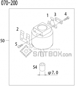 FUJI QP 341E MM 04 Nozzle Part No.ADBPN8414 Rating 070 200 side a