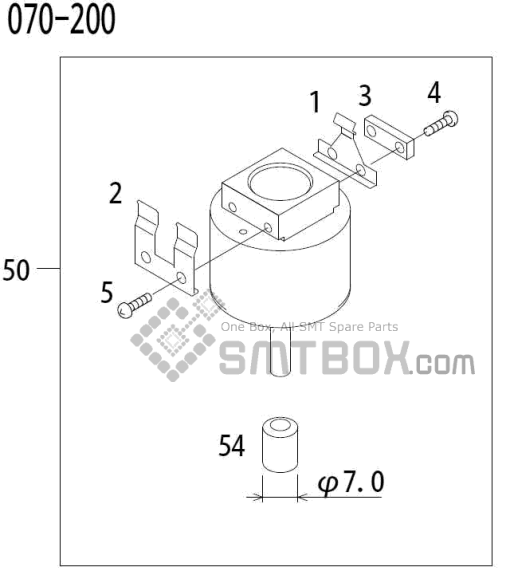 Fuji Qp 341E Mm 04 Nozzle Part NO.ADBPN8414 Rating 070 200 Side A