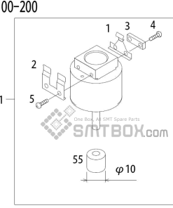 FUJI QP 341E MM 04 Nozzle Part No.ADBPN8424 Rating 100 200 side a