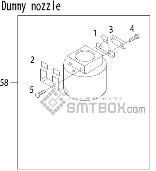Fuji Qp 341E Mm 04 Nozzle Part NO.ADBPN8514 Rating Dummy Nozzle Side A