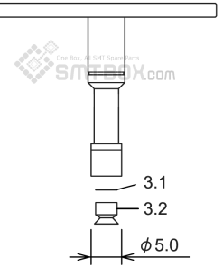 FUJI NXT H01 SMD SMT Nozzle AA07209 R36 050G 260 side a