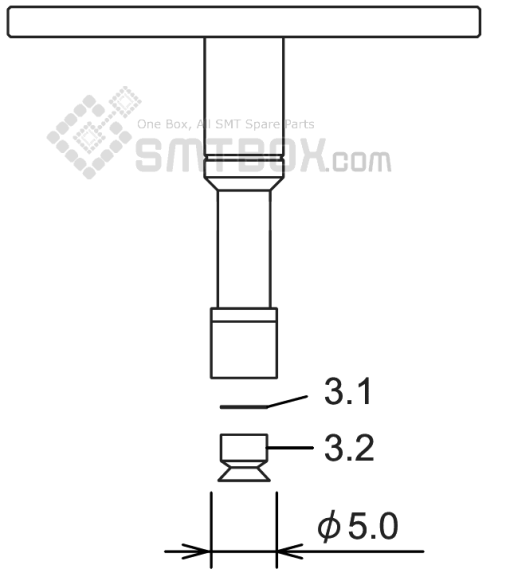 Fuji Nxt H01 Smd Smt Nozzle AA07209 R36 050G 260 Side A
