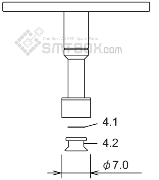 Fuji Nxt H01 Smd Smt Nozzle AA07311 R36 070G 260 Side A