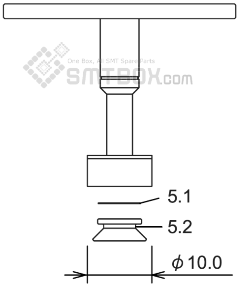 Fuji Nxt H01 Smd Smt Nozzle AA07410 R36 100G 260 Side A