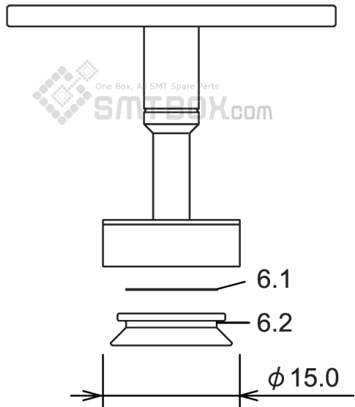 Fuji Nxt H01 Smd Smt Nozzle AA07511 R36 150G 260 Side A