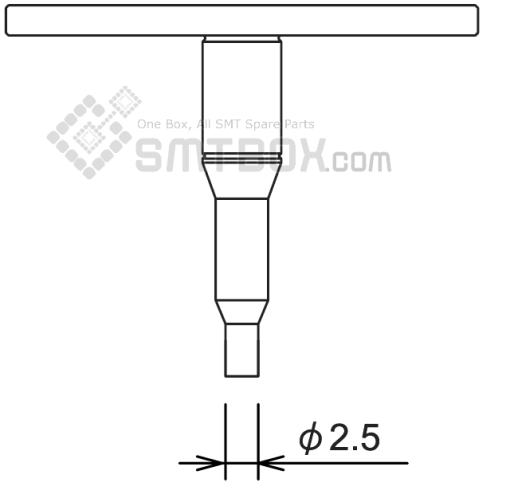 Fuji Nxt H01 Smd Smt Nozzle AA08411 R36 025G 260 Side A