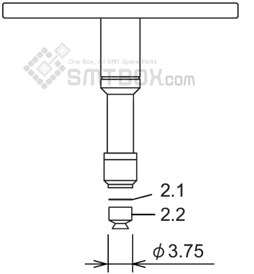 Fuji Nxt H01 Smd Smt Nozzle AA08509 R36 037G 260 Side A