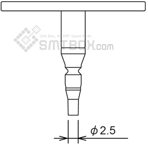 Fuji Nxt H01 Smd Smt Nozzle AA0HT02 R36 025 260 Side A