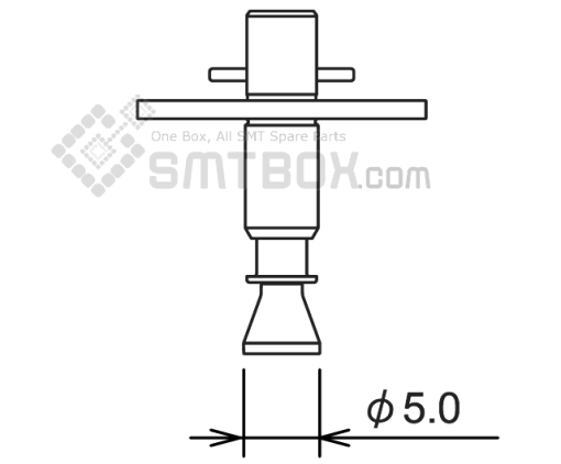 Fuji Nxt H04 Smd Smt Nozzle AA07B08 R19 050 155 Side A