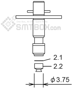 FUJI NXT H04 SMD SMT Nozzle AA07G05 R19 037G 155 side a