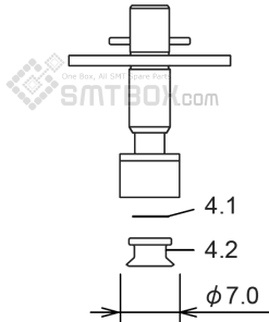 FUJI NXT H04 SMD SMT Nozzle AA07K05 R19 070G 155 side a