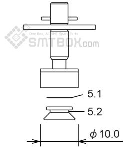 FUJI NXT H04 SMD SMT Nozzle AA07L05 R19 100G 155 side a