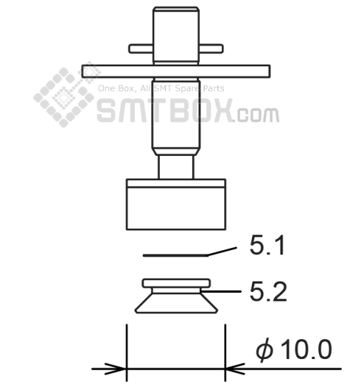 Fuji Nxt H04 Smd Smt Nozzle AA07L05 R19 100G 155 Side A