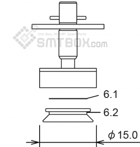 FUJI NXT H04 SMD SMT Nozzle AA07M07 R19 150G 155 side a