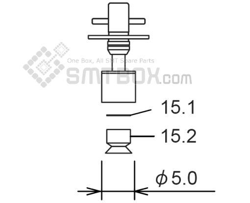 Fuji Nxt H08 H12 Smd Smt Nozzle AA06302 R07 050G 070 Side A