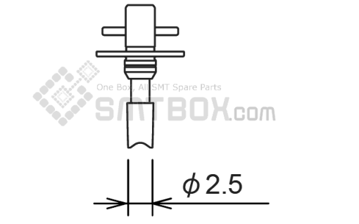 Fuji Nxt H08 H12 Smd Smt Nozzle AA06504 R07 025M 070 Side A