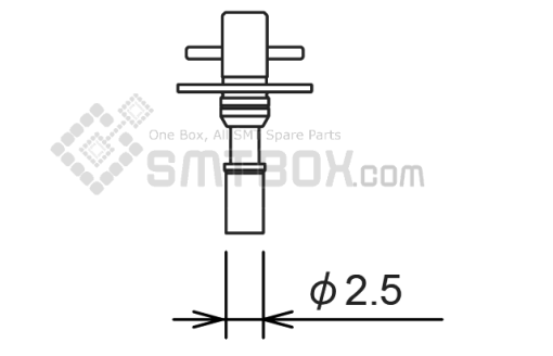Fuji Nxt H08 H12 Smd Smt Nozzle AA0WT05 R07 025G 070 Side A