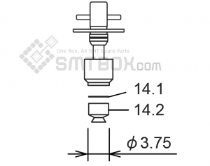 FUJI NXT H08 H12 SMD SMT Nozzle AA18C02 R07 037G 070 side a