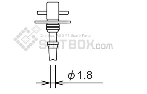 Fuji Nxt H08 H12 Smd Smt Nozzle AA19G04 R07 018M 070 Side A