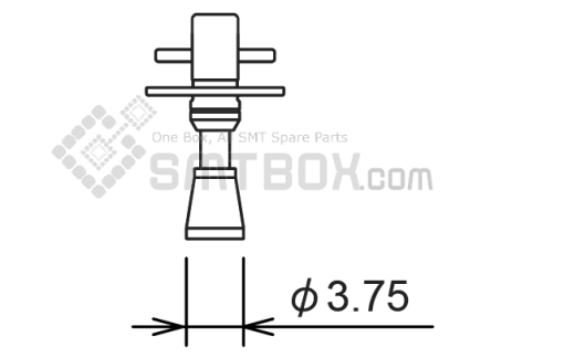 Fuji Nxt H08 H12 Smd Smt Nozzle AA20D03 R07 037 070 Side A