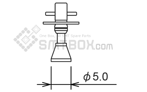 Fuji Nxt H08 H12 Smd Smt Nozzle AA20E03 R07 050 070 Side A