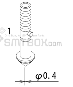 FUJI XP 141E XP 142E XP 143E Nozzle ADEPN8010 Diameter 0.4 side a