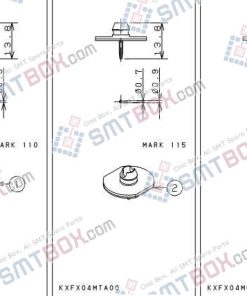 PANASONIC CM201CM202 nozzlePart No.KXFX04MSA00KXFX04MTA00KXFX04MUA00 