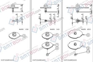 PANASONIC CM201 CM202 nozzle Part No.KXFX04MVA00 KXFX04MXA00 KXFX04MZA00 side a
