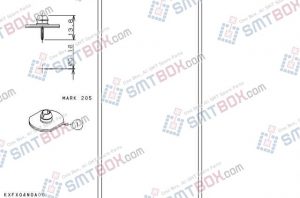 PANASONIC CM201 CM202 nozzle Part No.KXFX04N0A00 side a