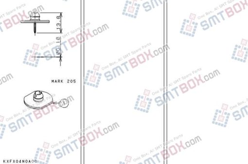 Panasonic CM201 CM202 Nozzle Part NO.KXFX04N0A00 Side A
