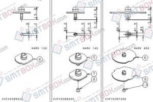 PANASONIC CM212 CM400 CM401 CM402 CM602 nozzle Part No.KXFX0385A00 KXFX0386A00 KXFX0387A00 side a