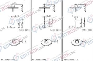 PANASONIC CM212 CM400 CM401 CM402 CM602 nozzle Part No.N610040782AB N610040783AB N610040784AB side a