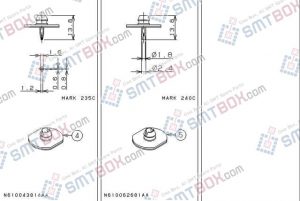 PANASONIC CM212 CM400 CM401 CM402 CM602 nozzle Part No.N610043814AB N610062681AB side a