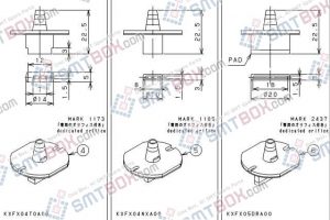 PANASONIC CM212 CM400 CM401 CM402 CM602 DT400 DT401 nozzle Part No.KXFX04T0A00 KXFX04NXA00 KXFX05DRA00 side a