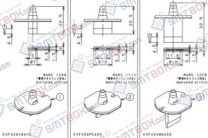PANASONIC CM212 CM400 CM401 CM402 CM602 DT400 DT401 nozzle Part No.KXFX04X8A00 KXFX04PCA00 KXFX04W6A00 side a