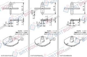 PANASONIC CM212 CM400 CM401 CM402 CM602 DT400 DT401 nozzle Part No.KXFX04YKA00 KXFX04PQA00 KXFX04NBA00 side a