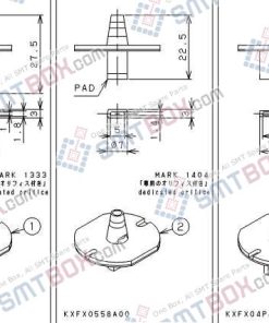 PANASONIC CM212 CM400 CM401 CM402 CM602 DT400 DT401 nozzle Part No.KXFX051JA00 KXFX0558A00 KXFX04PJA00 side a