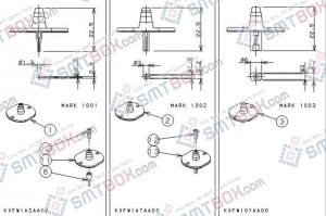 PANASONIC CM301 nozzlePart No.KXFW1ASAA00KXFW1ATAA00KXFW10YAA00 