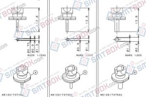 PANASONIC CM602 L nozzle Part No.N610017372AC N610017373AC N610017375AC side a