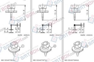 PANASONIC CM602 L nozzle Part No.N610040786AB N610040787AB N610040788AB side a