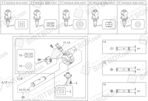 Yamaha YG200 SMT SMD Nozzle KGT M7710 A0X KGT M7720 A0X KGT M7730 A1X KGT M7760 A0X KGT M7790 A0X KV8 M711N A0X KV8 M712N A0X 201A 202A 203A 206A 209A side a