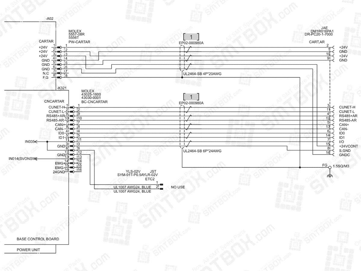Base - AR Cart Unit on Hanwha (Samsung Techwin) Excellent Modular Excen Pro D Standard SMT Placer