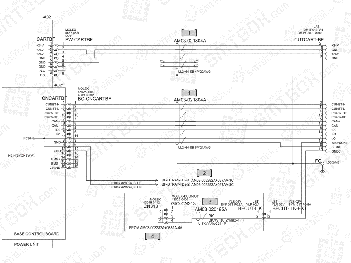 Base - BF Cart Unit - Direct Tray Docking Cart Option on Hanwha (Samsung Techwin) Excellent Modular Excen D M L SMT Placer