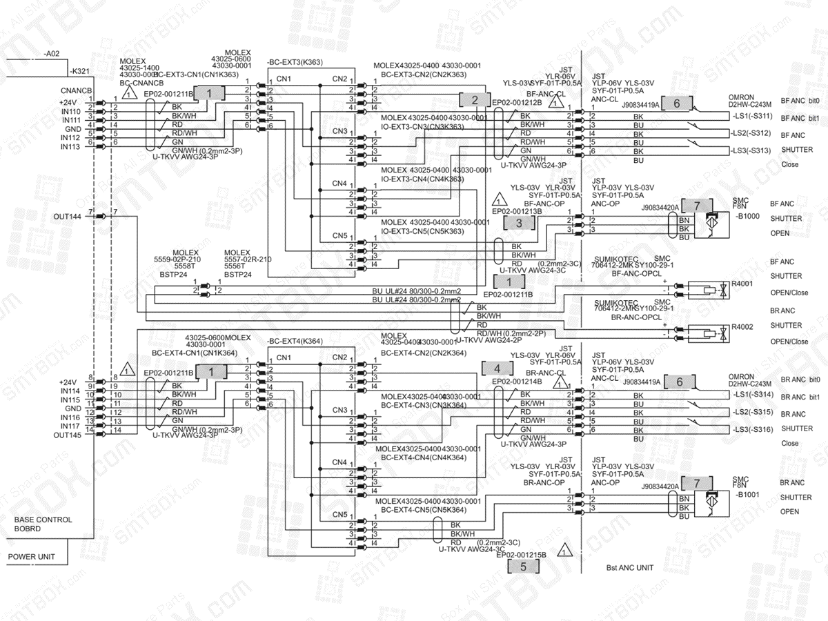 Base - Bst ANC on Hanwha (Samsung Techwin) Excellent Modular Excen D M L SMT Placer