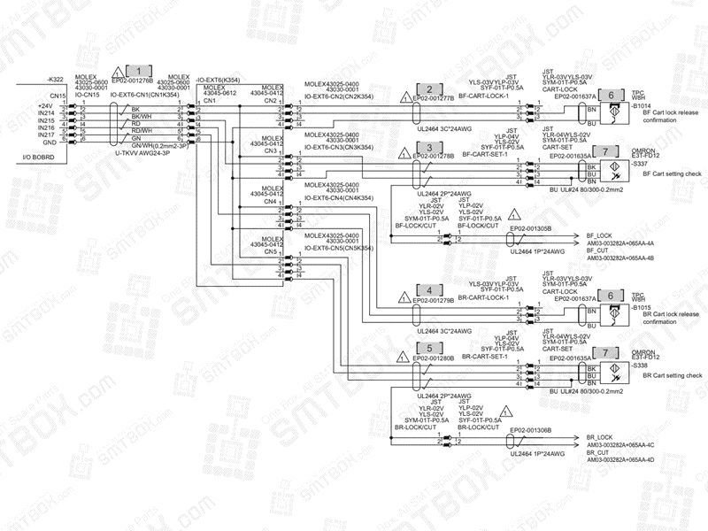 Base - Bst Cart Sensor on Hanwha (Samsung Techwin) Excellent Modular Excen Pro D M L SMT Placer