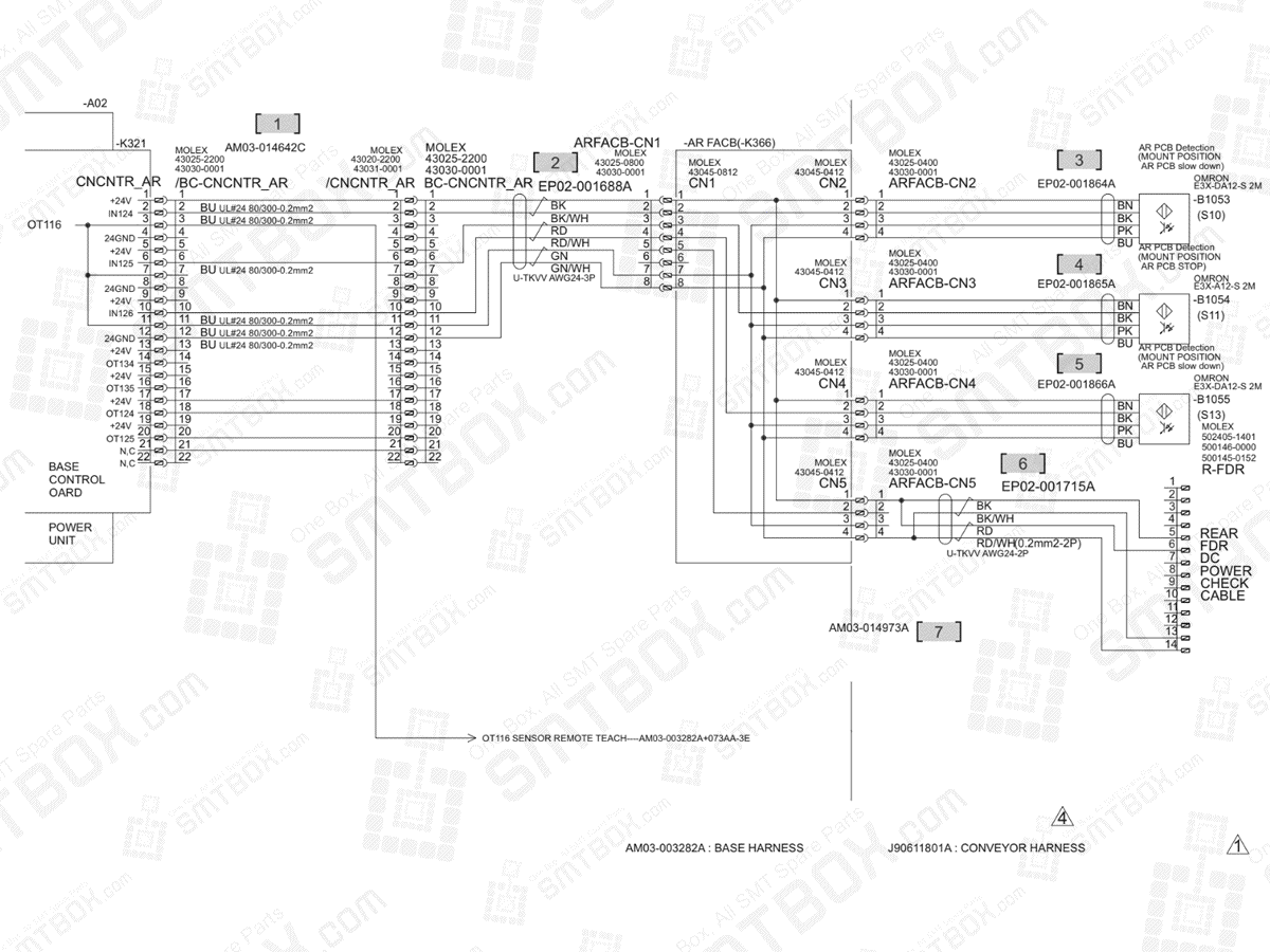 Base - Conveyor IF2 - Large Conveyor Option on Hanwha (Samsung Techwin) Excellent Modular Excen D M L SMT Placer